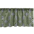 thumbnail image 1 of Ambesonne Tribal Valance Pack of 2, Stripped Floral Art, 42"X12", Grey Olive Green, 1 of 3