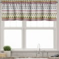 thumbnail image 1 of Ambesonne Tribal Valance Pack of 2, Triangles Lines, 54"X12", Multicolor, 1 of 5