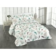 thumbnail image 1 of Ambesonne Tribal Vibes Quilted Bedspread Set 3 Pcs, Western Tent Print, King, Teal White Multicolor, 1 of 4