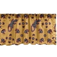 thumbnail image 1 of Ambesonne Tribal Window Valance, Aboriginal Animal Pattern, 54" X 18", Marigold Multicolor, 1 of 3