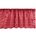 thumbnail image 1 of Ambesonne Tribal Window Valance, Bohemian Culture Retro Funky, 54" X 18", Dark Coral Multicolor, 1 of 3