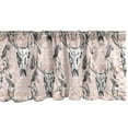 thumbnail image 1 of Ambesonne Tribal Window Valance, Deer Skull Feathers Motifs, 42" x 12", Blush Dark Grey, 1 of 3