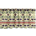 thumbnail image 1 of Ambesonne Tribal Window Valance, Peacock Pattern, 54" X 18", Cream and Purple, 1 of 3
