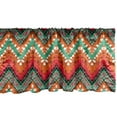 thumbnail image 1 of Ambesonne Tribal Window Valance, Zigzag, 54" X 12", Sea Green Marigold, 1 of 3