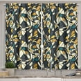 thumbnail image 1 of Ambesonne Trippy Kitchen Curtains, Fractal Formless Mosaic, 55"x39", Multicolor, 1 of 3