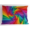 thumbnail image 1 of Ambesonne Trippy Pillow Sham, Abstract Art Vivid Swirl, 26" X 20", Multicolor, 1 of 2