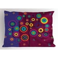 thumbnail image 1 of Ambesonne Trippy Pillow Sham, Geometric Tree Branches, 26" X 20", Purple Maroon, 1 of 2