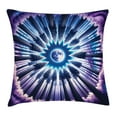 thumbnail image 1 of Ambesonne Trippy Throw Pillow Cushion Cover, Indigo Outer Space Moon Art, 20" X 20", Pale Fuchsia Sea Blue, 1 of 2
