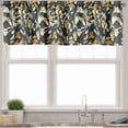 thumbnail image 1 of Ambesonne Trippy Valance Pack of 2, Fractal Formless Mosaic, 54"X12", Multicolor, 1 of 5