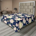 thumbnail image 1 of Ambesonne Tropical Abstract Flat Bedding Sheet Soft Top Sheet, Floral Delight, King, Rose Green Navy Blue, 1 of 1