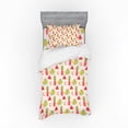 thumbnail image 1 of Ambesonne Tropical Bedding Set 3 Pcs, Colorful Summer Fruits, Twin XL, Multicolor, 1 of 3