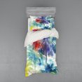 thumbnail image 1 of Ambesonne Tropical Bedding Set 3 Pcs, Watercolor Palm Retro, Twin, Multicolor, 1 of 2