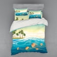thumbnail image 1 of Ambesonne Tropical Bedding Set 4 Pcs, Jellyfish in the Ocean, Queen, Multicolor, 1 of 3