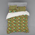 thumbnail image 1 of Ambesonne Tropical Bedding Set 4 Pcs, Parrots and Pomegranate, Queen, Multicolor, 1 of 3