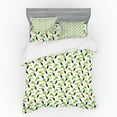thumbnail image 1 of Ambesonne Tropical Bedding Set 4 Pcs, Toucan and Palm Pattern, Queen, Green Black and Orange, 1 of 2