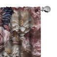 thumbnail image 1 of Ambesonne Tropical Curtains, Jumble Flowers Top View, Pair of 28"x84", Dried Rose Violet Blue, 1 of 5