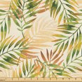 thumbnail image 1 of Ambesonne Tropical Fabric by the Yard, Exotic Hand-Drawn Pattern, 2 Yards, Pale Orange and Fern Green, 1 of 5