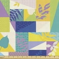 thumbnail image 1 of Ambesonne Tropical Fabric by the Yard Upholstery, Abstract Palmate Leaves, 10 Yards, Multicolor, 1 of 5