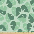 thumbnail image 1 of Ambesonne Tropical Fabric by the Yard Upholstery, Exotic Fashion Monsteras, 5 Yards, Jade Green and Pale Grey, 1 of 1