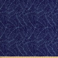 thumbnail image 1 of Ambesonne Tropical Fabric by the Yard Upholstery, Monochrome Palm Leaves, 2 Yards, Indigo and Pale Blue, 1 of 4