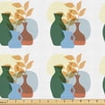 thumbnail image 1 of Ambesonne Tropical Fabric by the Yard Upholstery, Palm Leaves Pastel Shapes, 3 Yards, Olive Green Pale Blue, 1 of 1