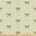 thumbnail image 1 of Ambesonne Tropical Fabric by the Yard Upholstery, Simplified Palm Trees Plot, 3 Yards, Slate Brown Dark Mustard, 1 of 1