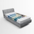 thumbnail image 1 of Ambesonne Tropical Fitted Sheet, Hawaii Themed, Twin XL Size, Blue Green, 1 of 2