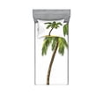 thumbnail image 1 of Ambesonne Tropical Fitted Sheet & Pillow Sham Set, Cartoon Palm Trees, Twin, Green Brown, 1 of 2