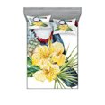thumbnail image 1 of Ambesonne Tropical Fitted Sheet & Pillow Sham Set, Toucan Bird Exotic, Full, Multicolor, 1 of 2