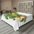 thumbnail image 1 of Ambesonne Tropical Flat Sheet, Exotic Agapornis Parrot, Queen Size, Multicolor, 1 of 1