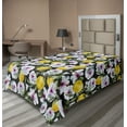 thumbnail image 1 of Ambesonne Tropical Flat Sheet, Hibiscus Petals Lemons, TwinXL Size, Multicolor, 1 of 1