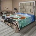 thumbnail image 1 of Ambesonne Tropical Flat Sheet, Summer Exotic Sea, Queen Size, Multicolor, 1 of 1