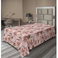 thumbnail image 1 of Ambesonne Tropical Flat Sheet, Tropical Blossoms Theme, TwinXL Size, Multicolor, 1 of 1