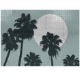 thumbnail image 1 of Ambesonne Tropical Island Jigsaw Puzzle Durable Cardboard, High Palm Trees, 1000 pcs, Slate Blue Dark Green, 1 of 1