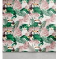 thumbnail image 1 of Ambesonne Tropical Jungle Peel & Stick Wallpaper for Home, Toucan Leafy Bloom, 13"x72", Forest Green Plum Rose, 1 of 1