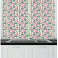 thumbnail image 1 of Ambesonne Tropical Kitchen Curtains, Flip Flops and Starfishes, 55"x39", Multicolor, 1 of 2