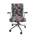 thumbnail image 1 of Ambesonne Tropical Office Chair Cover Stretchable High Back, Boho Flowers and Feathers, Indigo Multicolor, 1 of 1