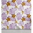 thumbnail image 1 of Ambesonne Tropical Peel & Stick Wallpaper for Home, Bicolour Art Lilly Flowers, 13"x72", Pale Purple Amber Mustard, 1 of 5