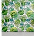 thumbnail image 1 of Ambesonne Tropical Peel & Stick Wallpaper for Home, Overlapped Exotic Leaves, 13"x72", Dark Green Emerald and Blue, 1 of 5