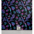 thumbnail image 1 of Ambesonne Tropical Peel & Stick Wallpaper for Home, Retro Abstract Monstera, 13"x100", Violet Aqua Charcoal Grey, 1 of 5