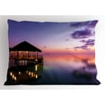 thumbnail image 1 of Ambesonne Tropical Pillow Sham, Arbor Dramatic Night, 26" X 20", Purple, 1 of 2