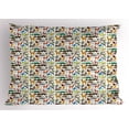 thumbnail image 1 of Ambesonne Tropical Pillow Sham, South America Animals, 36" X 20", Multicolor, 1 of 2