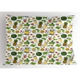 thumbnail image 1 of Ambesonne Tropical Pillow Sham, Summer Drinks Fruits, 26" X 20", Multicolor, 1 of 2