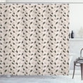 thumbnail image 1 of Ambesonne Tropical Shower Curtain, Hibiscuses Hawaiian Art, 69"Wx84"L, Grey Teal and Warm Taupe, 1 of 4