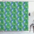 thumbnail image 1 of Ambesonne Tropical Shower Curtain, Leaves Seaweed Sea Plants, 69"Wx75"L, Azure Blue Green, 1 of 4