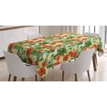 thumbnail image 1 of Ambesonne Tropical Tablecloth Rectangular Table Cover, Exotic Flowers Pattern, 60"x84", Red Pale Yellow Green, 1 of 3