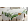thumbnail image 1 of Ambesonne Tropical Tablecloth Rectangular Table Cover, Frame Style Palm Trees, 60"x84", Multicolor, 1 of 4