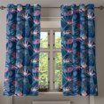 thumbnail image 1 of Ambesonne Tropical Theme Grommet Curtain, Palm Tree Leaves, 50"x63", Dark Lavender and Blue Grey, 1 of 5