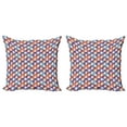 thumbnail image 1 of Ambesonne Tropical Throw Pillow Cover 2 Pack, Exotic Pineapples Leaves, 20", Dark Indigo Multicolor, 1 of 2
