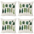 thumbnail image 1 of Ambesonne Tropical Throw Pillow Cover 4 Pack, Vintage Botanic Image, 18", Multicolor, 1 of 2
